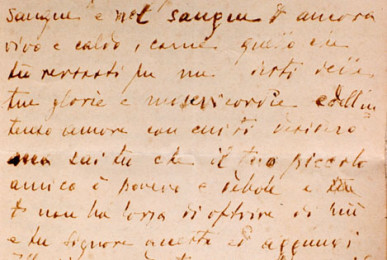 Pagina di sangue del Diario di Mons. Canovai
